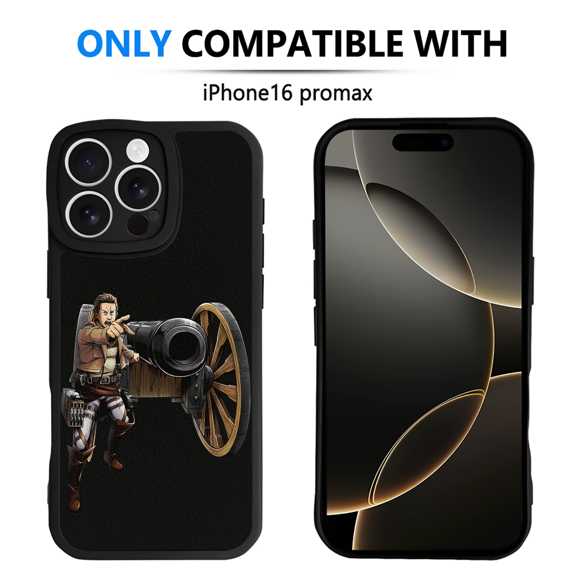 （画像用） 進撃の巨人 Attack on Titan 【iPhone 16シリーズ対応】シリコンスマホケース（レザー調） 材質：シリコン
